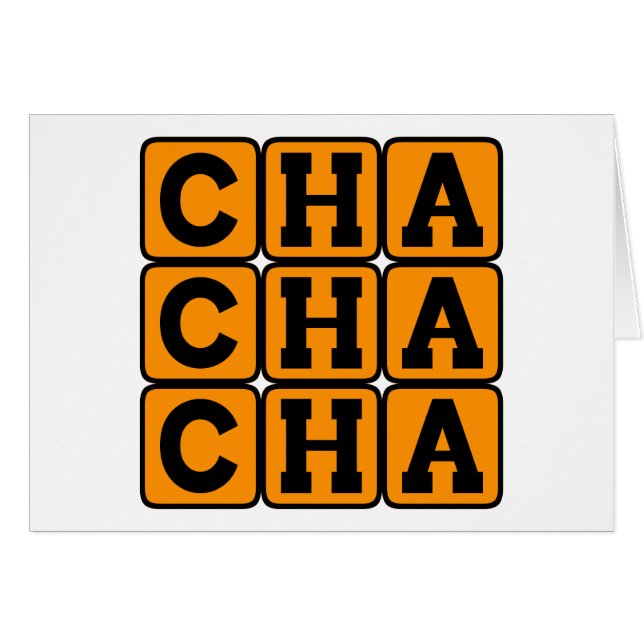 Cha Cha Cha, Cuban Dance Music (Front Horizontal)