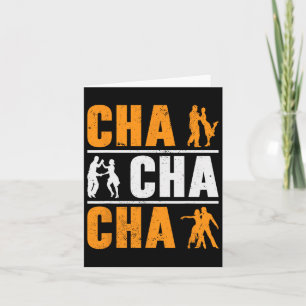 Cha Cha Cha Dancer Dancing Cuban Dance Card