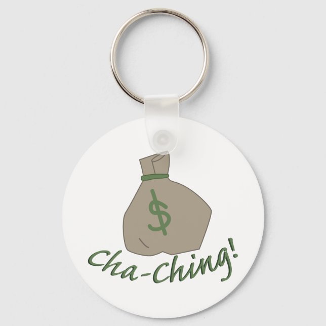 Cha-ching Bag Keychain (Front)