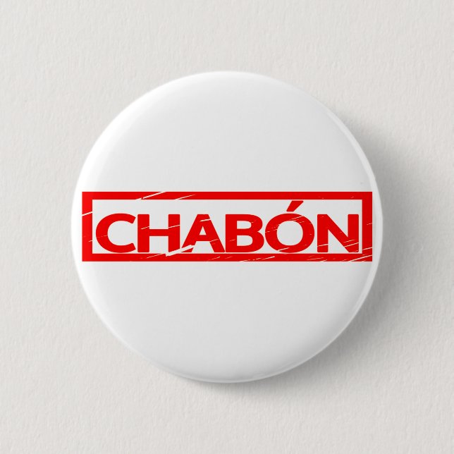 Chabón Stamp 2 Inch Round Button (Front)