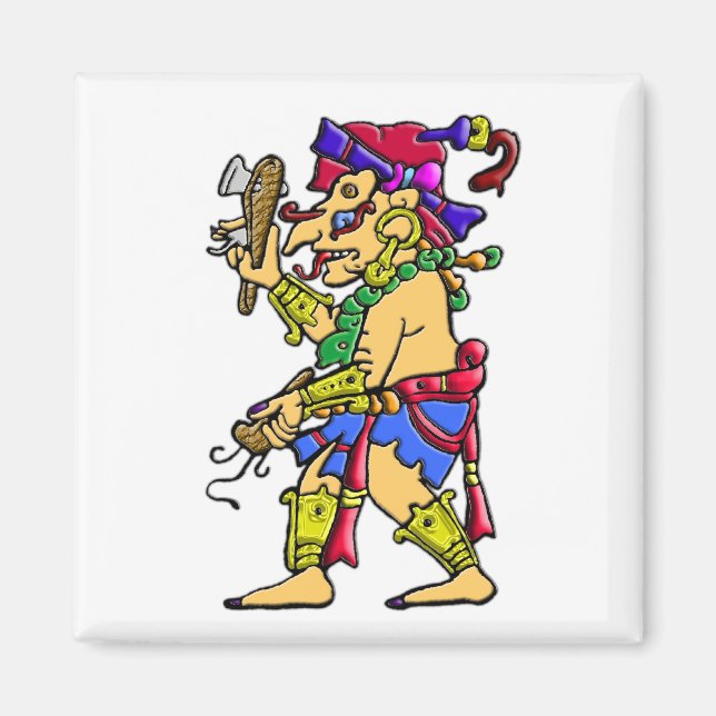Chac mayan rain god magnet (Front)