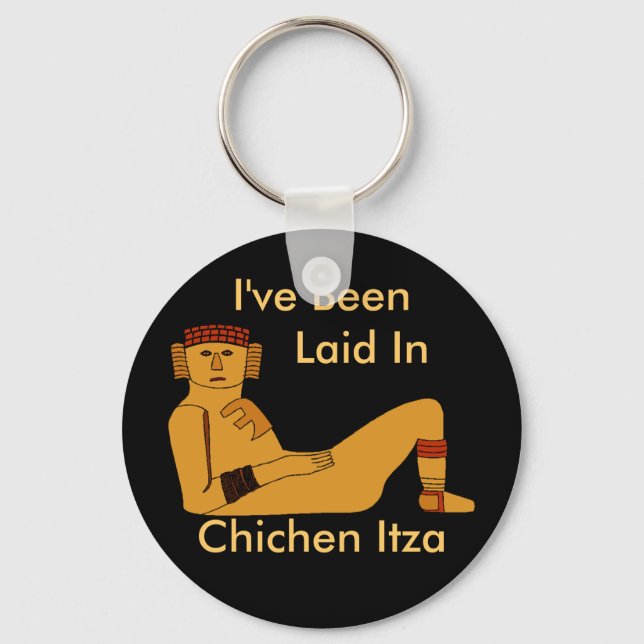 Chac-mool chacmool Laid Back Designs any Text Keychain (Front)