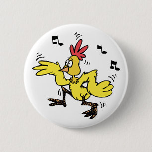 ChaChaCha Chicken 2 Inch Round Button