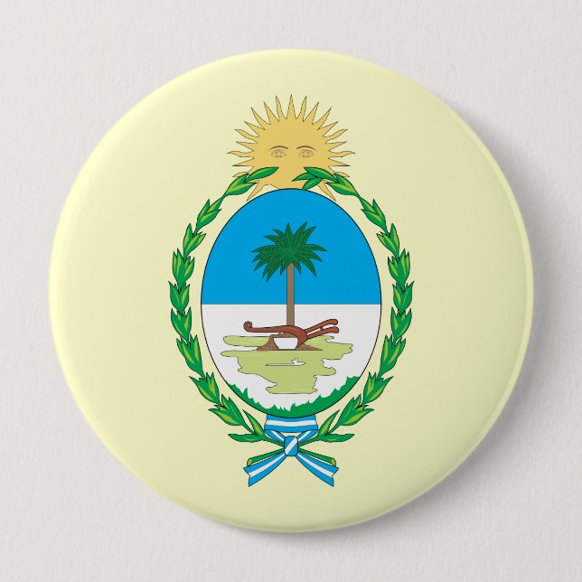 chaco, Argentina 4 Inch Round Button (Front)