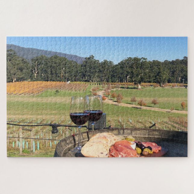 chacuterie wine jigsaw puzzle (Horizontal)