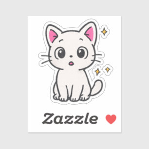 Chad 90s Glitter Gel Pen Style transparent sticker