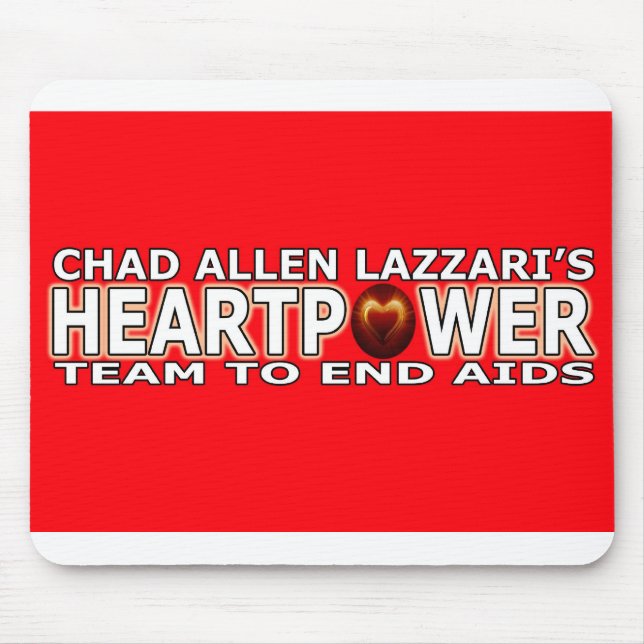 Chad Allen Lazzari Heartpower Mouse Pad (Front)
