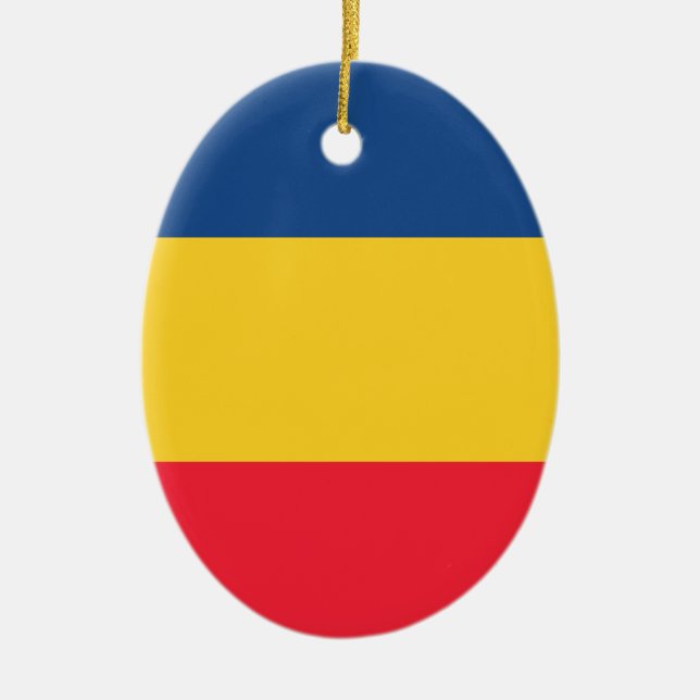 Chad Ceramic Ornament (Front)