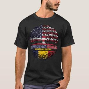 Chad Chadian American USA Tree Roots Flag T-Shirt