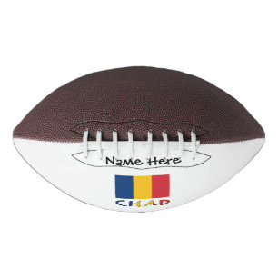 Chad Chadian Flag Black Personalization Football