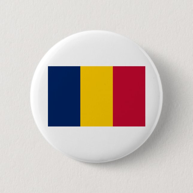 Chad Flag 2 Inch Round Button (Front)