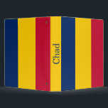 Chad Flag Binder<br><div class="desc">Patriotic flag of Chad.</div>