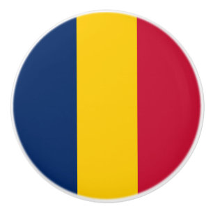 Chad Flag Ceramic Knob