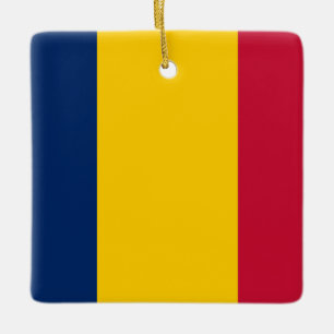 Chad Flag Ceramic Ornament