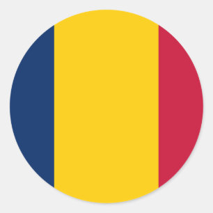 Chad Flag Classic Round Sticker
