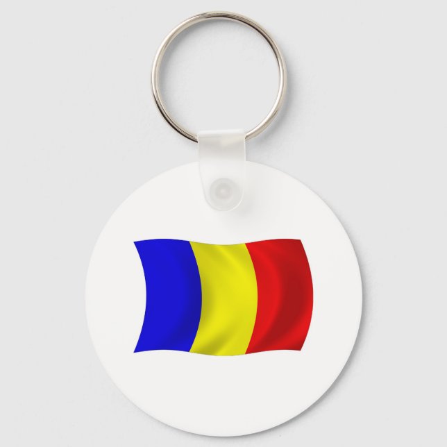 Chad Flag Keychain (Front)