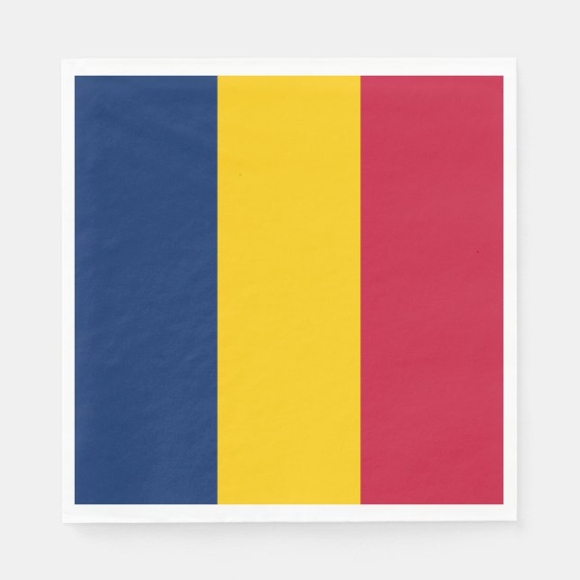 Chad Flag Napkin (Front)