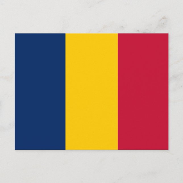 Chad Flag Postcard (Front)