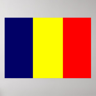 Chad Flag Poster