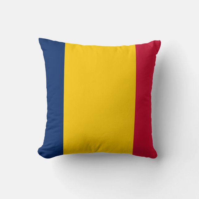 Chad Flag Throw Pillow (Front)