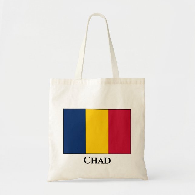 Chad Flag Tote Bag (Front)