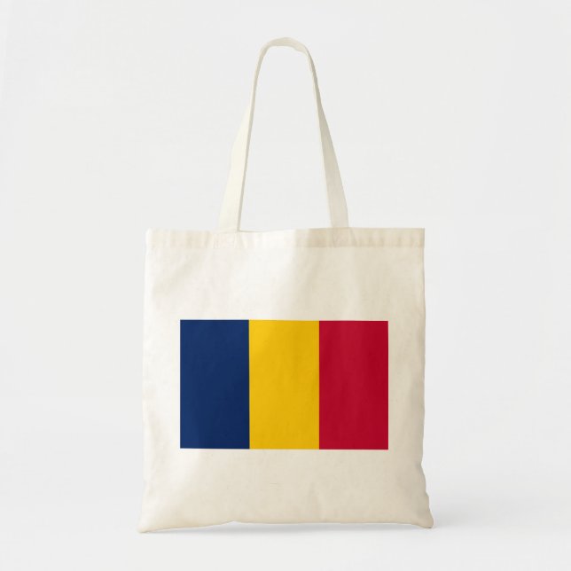Chad Flag Tote Bag (Front)