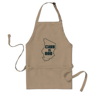 Chad is Rad blue outline Standard Apron
