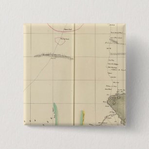 Chad Lake Region, Africa 2 Inch Square Button