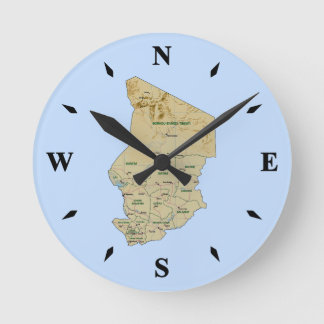 Chad Map Clock