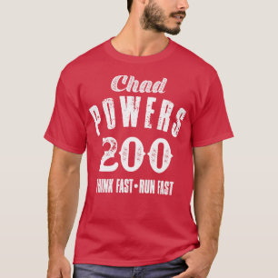 Chad Powers 200 Vintage White Text T-Shirt