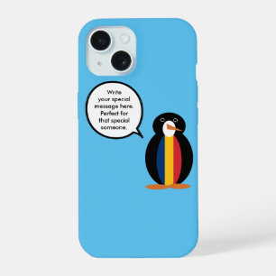 Chadian Flag Wildlife Penguin Personalized Gift iPhone 15 Case