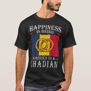 Chadian Marriage Chad Married Flag Wedded Culture T-Shirt