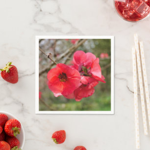 Chaenomeles speciosa Paper Napkins