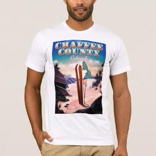 Chaffee County, Colorado ski poster. T-Shirt