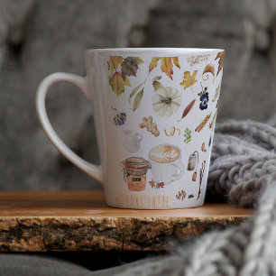 Chai Latte Lover   Monogram Chai Spice Latte Mug