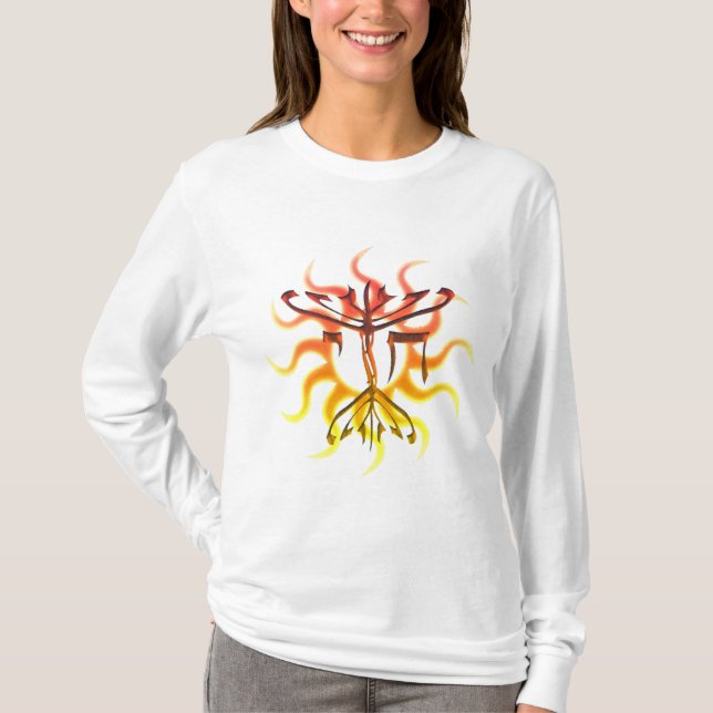 Chai Menorah Sun Women's Shirts (Front)