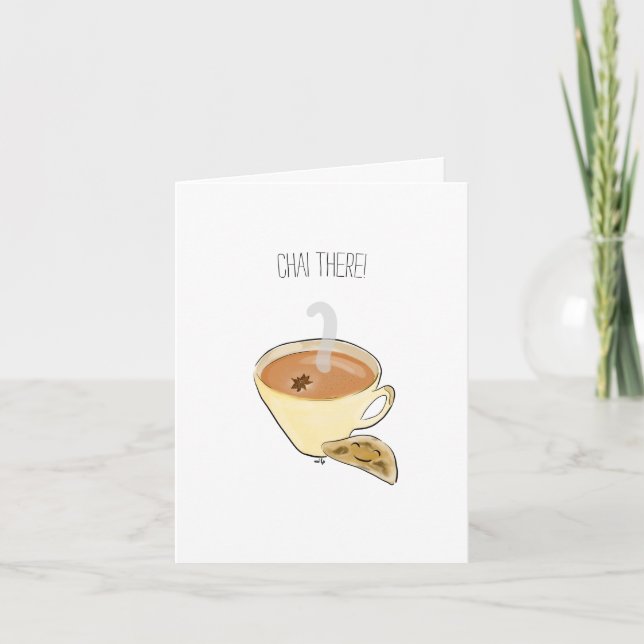 'Chai there!' card (Front)