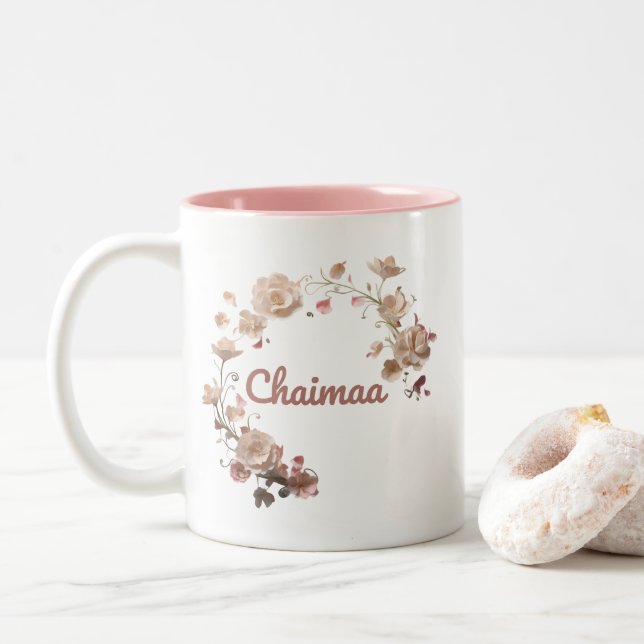 Chaimaa Floral Mug (With Donut)