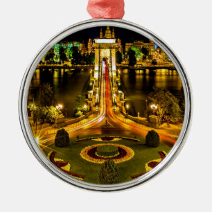 chain bridge budapest united states hungary bridge metal ornament