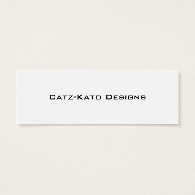 Chain Earring Skinny Business Card (Back)