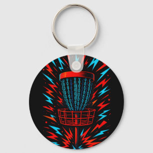 Chain Lightning - Disc Golf Vintage Sports Keychain