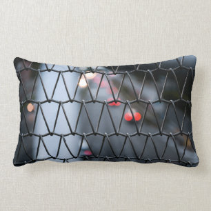Chain Link Fence Lumbar Pillow