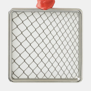 Chain Linked Fence Metal Ornament