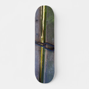 Chain on wood skateboard