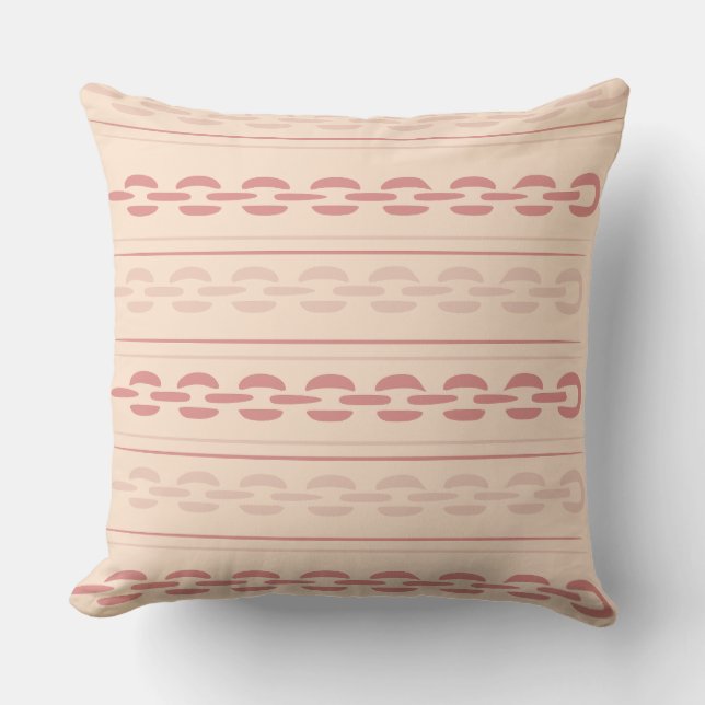 Chain pattern throw pillow (Front)