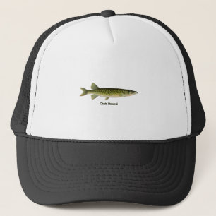 Chain Pickerel Illustration Trucker Hat