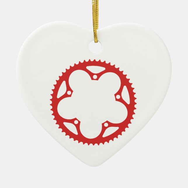 Chain Ring Ceramic Ornament (Front)