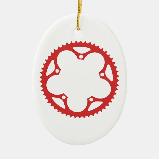 Chain Ring Ceramic Ornament (Front)