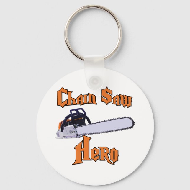 Chain Saw Hero Chainsaw Keychain (Front)