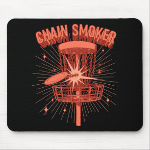Chain Smoker Disc Golf Sket Fun Graphic Mouse Pad
